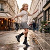 image:imageStelle Combat Boots for Girls Star Print Boots with Side ZipperPatent Black