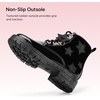 image:imageStelle Combat Boots for Girls Star Print Boots with Side ZipperPatent Black