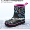 image:imageStelle Girls Insulated Winter Rain BootsRainbow Leopard