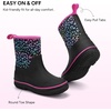 image:imageStelle Girls Insulated Winter Rain BootsRainbow Leopard