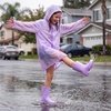 image:imageStelle Girls Rain Boots with EasyOn Handles Kids Boys BootsLavender