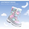 image:imageStelle Girls Snow Boots Warm Faux Fur Collar Kids Winter ShoesMermaid Ombre