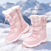 image:imageStelle Girls Snow Boots Warm Faux Fur Collar Kids Winter ShoesPink