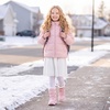image:imageStelle Girls Snow Boots Warm Faux Fur Collar Kids Winter ShoesPink