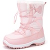 image:imageStelle Girls Snow Boots Warm Faux Fur Collar Kids Winter ShoesPink