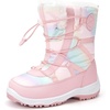 image:imageStelle Girls Snow Boots Warm Faux Fur Collar Kids Winter ShoesRainbow Pink