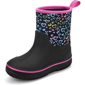 image:imageStelle Girls Insulated Winter Rain BootsRainbow Leopard