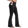 image:imageStelle Fleece Lined Leggings with Pockets for Women High Waisted Yoga PantsBlack