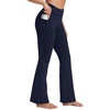 image:imageStelle Fleece Lined Leggings with Pockets for Women High Waisted Yoga PantsNavy