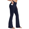 image:imageStelle Fleece Lined Leggings with Pockets for Women High Waisted Yoga PantsNavy