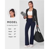 image:imageStelle Fleece Lined Leggings with Pockets for Women High Waisted Yoga PantsNavy