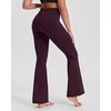 image:imageStelle Fleece Lined Leggings with Pockets for Women High Waisted Yoga PantsPlum