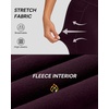 image:imageStelle Fleece Lined Leggings with Pockets for Women High Waisted Yoga PantsPlum