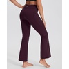 image:imageStelle Fleece Lined Leggings with Pockets for Women High Waisted Yoga PantsPlum