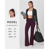 image:imageStelle Fleece Lined Leggings with Pockets for Women High Waisted Yoga PantsPlum