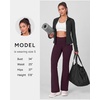 image:imageStelle Fleece Lined Leggings with Pockets for Women High Waisted Yoga PantsPlum