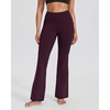 image:imageStelle Fleece Lined Leggings with Pockets for Women High Waisted Yoga PantsPlum