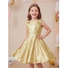 image:imageStelle Girls Sequin Dress Sleeveless ALine Sparkly Dresses 515 YGold
