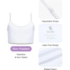 image:imageStelle Girls Sports Bra Seamless Training Bras Cami Crop TopWhite