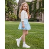 image:imageStelle Girls Tiered Skort with Builtin Shorts Pockets amp BowsLight Blue
