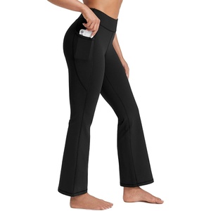 image:imageStelle Fleece Lined Leggings with Pockets for Women High Waisted Yoga PantsBlack