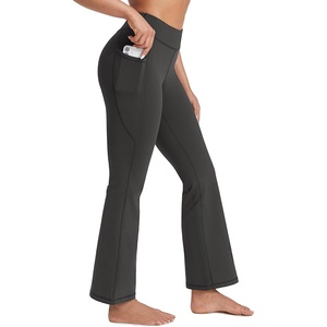 image:imageStelle Fleece Lined Leggings with Pockets for Women High Waisted Yoga PantsCharcoal