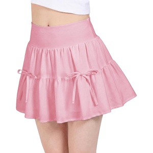 image:imageStelle Girls Tiered Skort with Builtin Shorts Pockets amp BowsBallet Pink