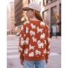 image:imageStelle Girls Crewneck Sweatshirt Kids Cute Dog Print Long Sleeve ShirtsCharlie  Palsmaroon