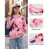image:imageStelle Girls Crewneck Sweatshirt Kids Cute Dog Print Long Sleeve ShirtsPuppy Paradepink