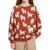 image:imageStelle Girls Crewneck Sweatshirt Kids Cute Dog Print Long Sleeve ShirtsCharlie  Palsmaroon