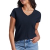 image:imageStelle Womens Cotton VNeck T Shirt Short Sleeve Basic Tees Casual TopsNavy