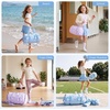 image:imageSTELLE Girls Dance Bag Gymnastics Duffle Bag with Shoe CompartmentBGHFBlue Gingham