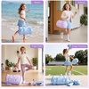 image:imageSTELLE Girls Dance Bag Gymnastics Duffle Bag with Shoe CompartmentBGHFLavender Gingham