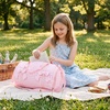 image:imageSTELLE Girls Dance Bag Gymnastics Duffle Bag with Shoe CompartmentBGHFPink Gingham