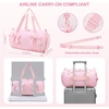 image:imageSTELLE Girls Dance Bag Gymnastics Duffle Bag with Shoe CompartmentBGHFPink Gingham