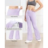 image:imageStelle Girls Flare Leggings High Waisted for Dance Yoga School Daily WearLavender