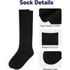 image:imageStelle Girls Knee High Socks Cotton School Uniform Dress Long Sock 3 Pairs3black
