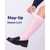 image:imageStelle Girls Knee High Socks Cotton School Uniform Dress Long Sock 3 Pairs3pink