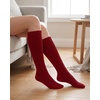 image:imageStelle Girls Knee High Socks Cotton School Uniform Dress Long Sock 3 Pairs3red