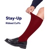 image:imageStelle Girls Knee High Socks Cotton School Uniform Dress Long Sock 3 Pairs3red