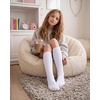 image:imageStelle Girls Knee High Socks Cotton School Uniform Dress Long Sock 3 Pairs3true White