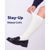 image:imageStelle Girls Knee High Socks Cotton School Uniform Dress Long Sock 3 Pairs3white