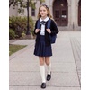 image:imageStelle Girls Knee High Socks Cotton School Uniform Dress Long Sock 3 Pairs3white