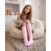 image:imageStelle Girls Knee High Socks Cotton School Uniform Dress Long Sock 3 PairsBlackpinktrue White