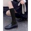 image:imageStelle Girls Knee High Socks Cotton School Uniform Dress Long Sock 3 PairsBlackwhitenavy