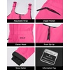 image:imageStelle Girls Waterproof Insulated Snow Ski Bibs 515 YDreamhouse Pink