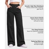 image:imageStelle Womens High Waisted Stretch Wide Leg JeansBlack