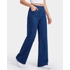 image:imageStelle Womens High Waisted Stretch Wide Leg JeansDark Wash