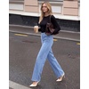 image:imageStelle Womens High Waisted Stretch Wide Leg JeansMedium Wash