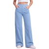 image:imageStelle Womens High Waisted Stretch Wide Leg JeansMedium Wash